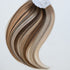 Siren Hair Extensions swatch ring showcasing a variety of premium genius weft extension shades, including an array of blondes, brunettes, and dimensional tones. Ideal for professional stylists to accurately match and select hair extension colors.